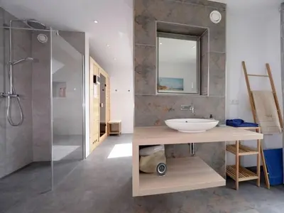 Ein Badezimmer in der Unterkunft Drie Zeeparels & Spa
