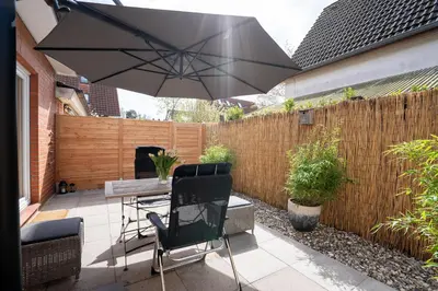 Ein Patio oder anderer Außenbereich in der Unterkunft KAS13b Ferienwohnung Merlina´s Home