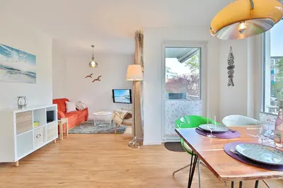 TV/Unterhaltungsangebot in der Unterkunft Strandglück Haus C Strandglück Appartement 10C