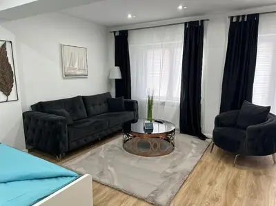 Ein Sitzbereich in der Unterkunft Zentrale, stilvolle Wohnung