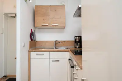 Küche/Küchenzeile in der Unterkunft Panoramic Sierksdorf App B10-3
