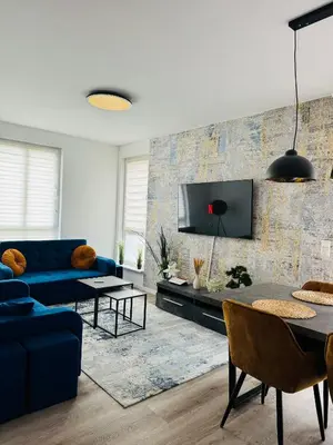 Ein Sitzbereich in der Unterkunft Perfektes Familiendomizil 15min nach Lübeck und Ostsee