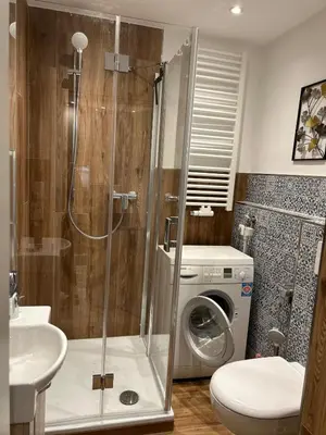 Ein Badezimmer in der Unterkunft Ostseeperle