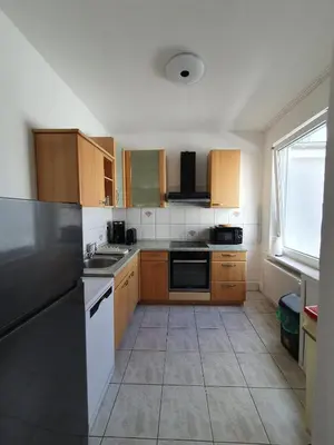 Küche/Küchenzeile in der Unterkunft Charmante Ferienwohnung im Herzen von Lübeck