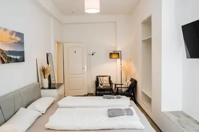 Ein Bett oder Betten in einem Zimmer der Unterkunft Central Cozy Home 2 Lübeck