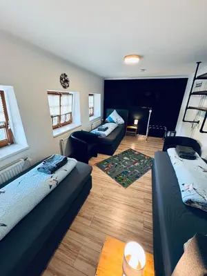 Ein Sitzbereich in der Unterkunft K357 - Ferienwohnung - Moin Moin - Pönitz - Scharbeutz