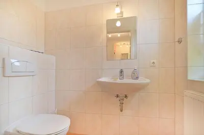 Ein Badezimmer in der Unterkunft Küstenblick