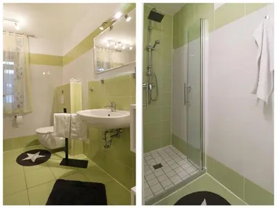 Ein Badezimmer in der Unterkunft Schwannest 1