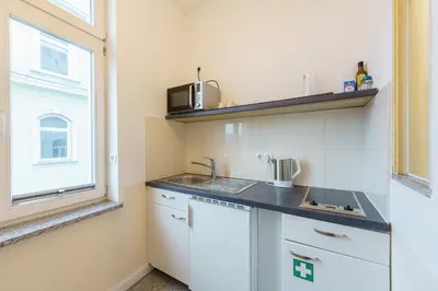 Küche/Küchenzeile in der Unterkunft Apartment mit Wasserblick