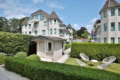 Ein Garten an der Unterkunft Ferienanlage Poststraße 41 Appartement 3 Emil