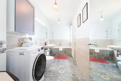Ein Badezimmer in der Unterkunft Ferienwohnung Norwin