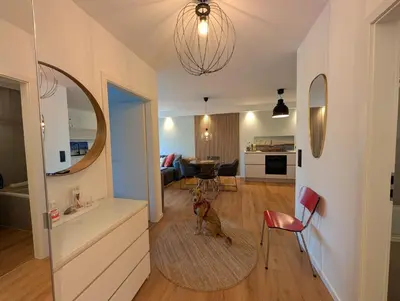 Küche/Küchenzeile in der Unterkunft Ruhige Terrassenwohnung in Strandnähe Sierksdorf für bis zu 4 Personen