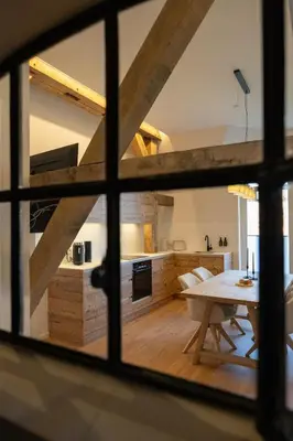 Küche/Küchenzeile in der Unterkunft Reethus 22 Loft 7
