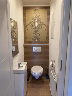 Ein Badezimmer in der Unterkunft Ferienwohnung Mia