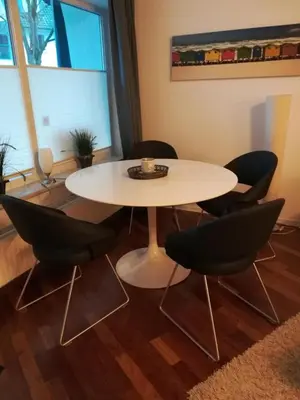 Ein Sitzbereich in der Unterkunft Residenz Barke App 10 - Scharbeutz