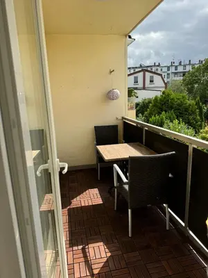 Ein Balkon oder eine Terrasse in der Unterkunft FEWO Relax