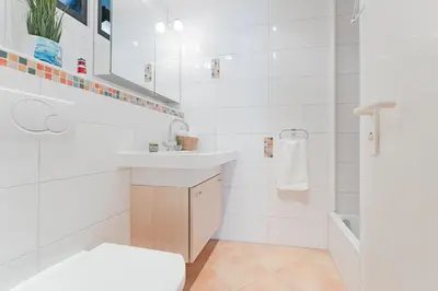 Ein Badezimmer in der Unterkunft Panoramic NiNis Mupfel