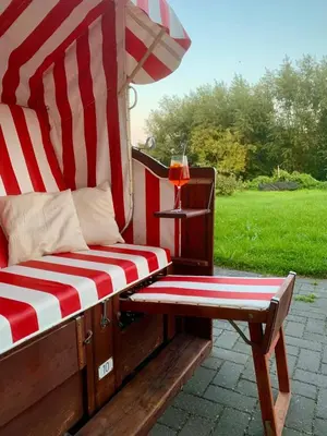 Ein Garten an der Unterkunft Sonnengarten Travemünde
