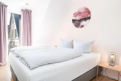 Ein Bett oder Betten in einem Zimmer der Unterkunft Ferienwohnung Casa Mulino