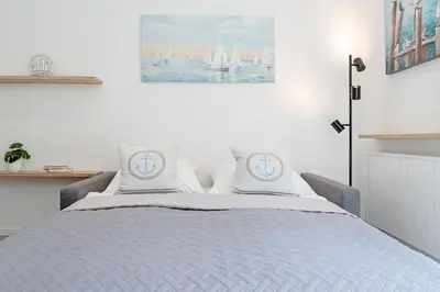 Ein Bett oder Betten in einem Zimmer der Unterkunft Appartementhausanlage Wennseestraße Wenn 43