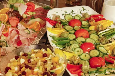 Essen im Hotel oder in der Nähe