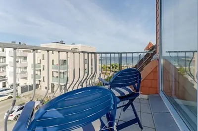 Ein Balkon oder eine Terrasse in der Unterkunft Strandschlösschen 31