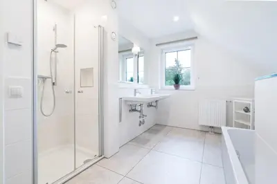 Ein Badezimmer in der Unterkunft Land Idyll Warnsdorf - Wohnung 