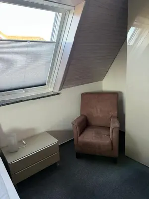 Ein Sitzbereich in der Unterkunft Urlaub im Erlenweg