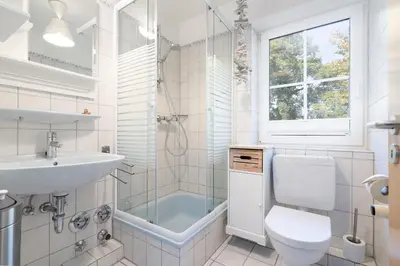 Ein Badezimmer in der Unterkunft Gorch-Fock-Park App 32 Stranddüne