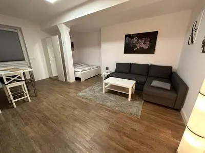Ein Sitzbereich in der Unterkunft Wohnung in Uni-Nähe
