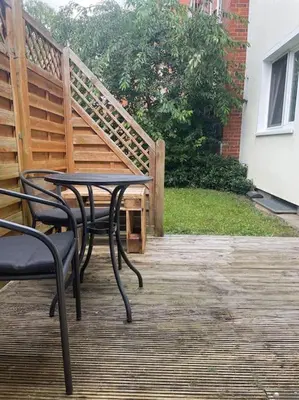 Ein Balkon oder eine Terrasse in der Unterkunft Wohnung in Uni-Nähe
