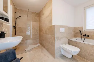 Ein Badezimmer in der Unterkunft Haffperle - Strandgold