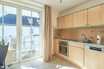 Küche/Küchenzeile in der Unterkunft Residenz Niendorf Apartment 23