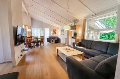 Ein Sitzbereich in der Unterkunft Strandblick - Dorf 1 Ferienhaus 25