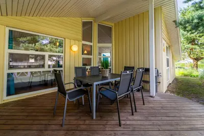 Ein Patio oder anderer Außenbereich in der Unterkunft Strandblick - Dorf 1 Ferienhaus 12