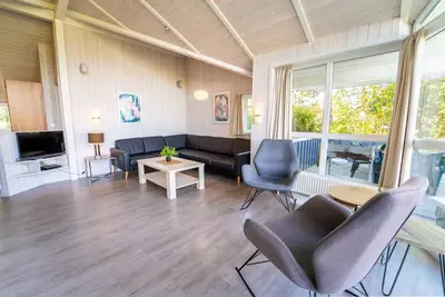 Ein Sitzbereich in der Unterkunft Strandblick - Dorf 1 Ferienhaus 20