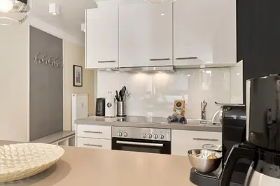 Küche/Küchenzeile in der Unterkunft Bel Etage Bergstr 35 Timmendorfer Strand