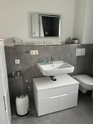 Ein Badezimmer in der Unterkunft OstseeGlück