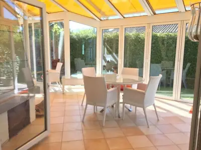 Ein Patio oder anderer Außenbereich in der Unterkunft Ferienbungalow SOL