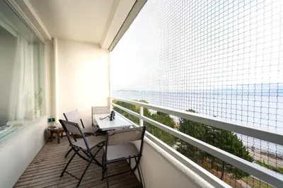 Ein allgemeiner Meerblick oder ein Meerblick von der Ferienwohnung aus