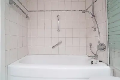 Ein Badezimmer in der Unterkunft TimmenKoje App 290
