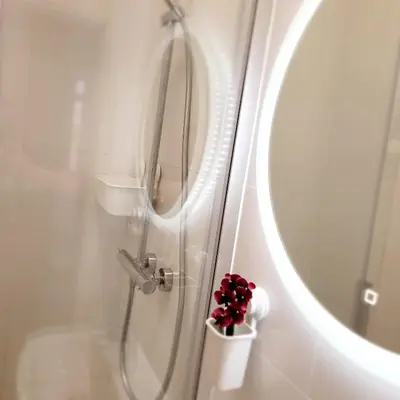 Ein Badezimmer in der Unterkunft Pindeck