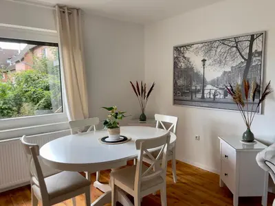 Ein Sitzbereich in der Unterkunft Haus Königsee 