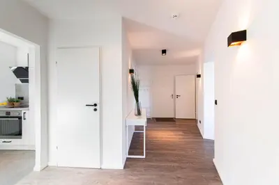 Küche/Küchenzeile in der Unterkunft Ferienwohnung Hummer Scharbeutz