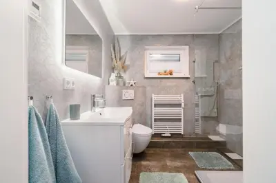 Ein Badezimmer in der Unterkunft Pier One