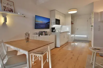 Küche/Küchenzeile in der Unterkunft Haus Miramar Treffert Appartement 36
