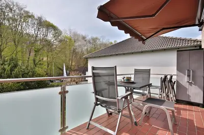 Ein Balkon oder eine Terrasse in der Unterkunft Die Insel Seaside Appartement 7