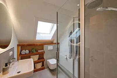 Ein Badezimmer in der Unterkunft Lykke Hus - Traumhaus für bis zu 10 Personen