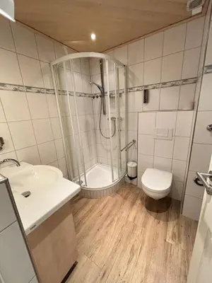 Ein Badezimmer in der Unterkunft Stuuv 8 - Ferienwohnung in Scharbeutz - Ostseeblick & Strandlage - 50 m