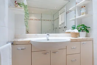 Ein Badezimmer in der Unterkunft An der Waldkapelle 26 OstseePanorama 19